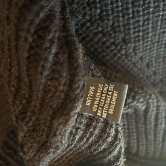 Anthropologie Akemi + Kin Black Knit Open Front Cardigan -O/S - Picture 5 of 6